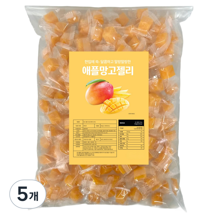 애플망고 젤리, 500g, 5개