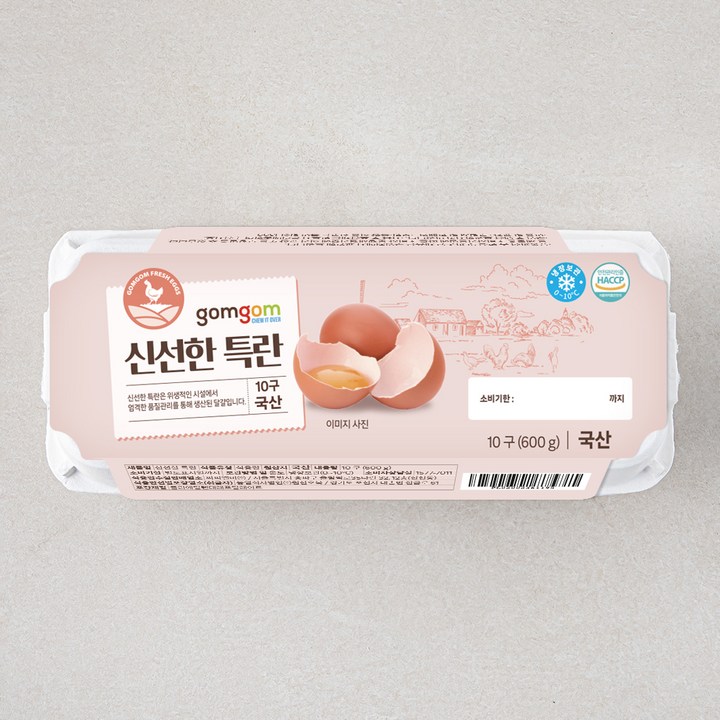 곰곰 신선한 특란, 10구, 1개
