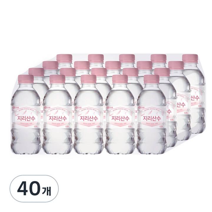 지리산수 무라벨, 330ml, 40개