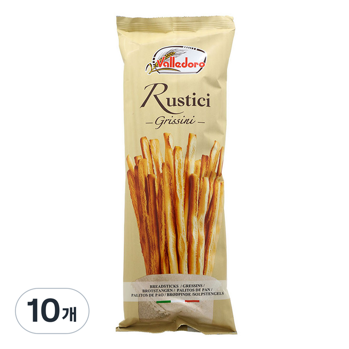발레도로 그리시니 루스티치 막대과자, 100g, 10개