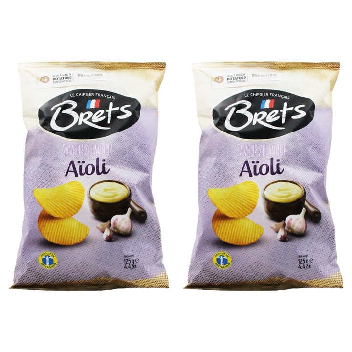 브렛츠 아이올리 감자칩, 125g, 2개