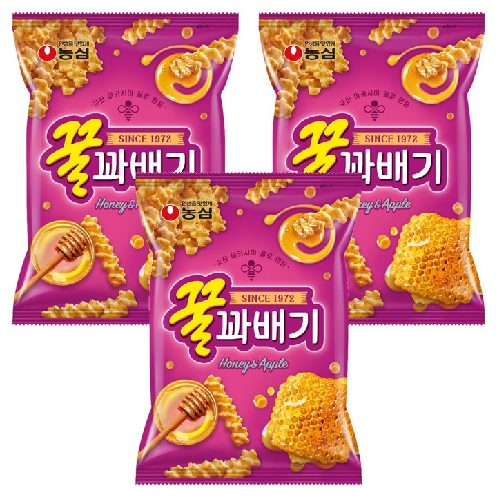 꿀꽈배기, 90g, 3개