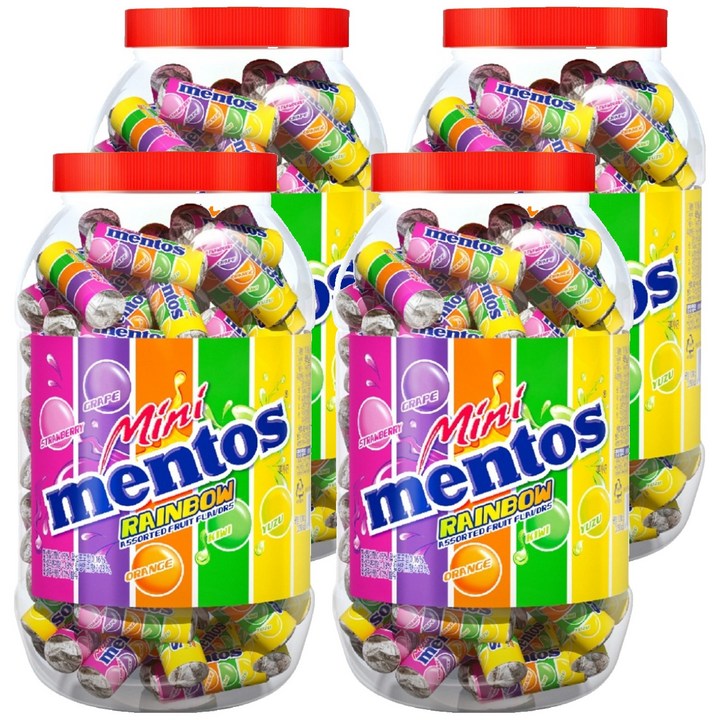 멘토스 미니멘토스 뉴레인보우, 1kg, 4개