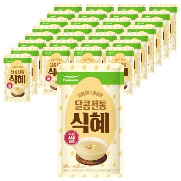 풀무원 달콤 전통 식혜, 100ml, 80개