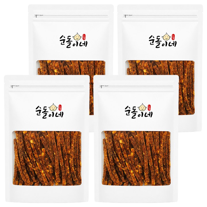 순돌이네 치즈 콕콕 오징어포, 200g, 4개