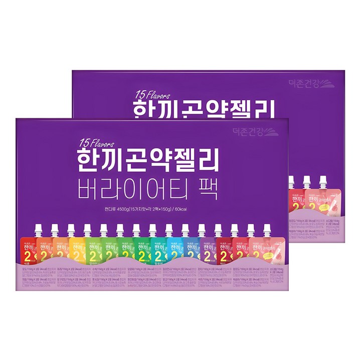 더존건강 한끼 곤약젤리 버라이어티 팩 30개입, 4.5kg, 2세트