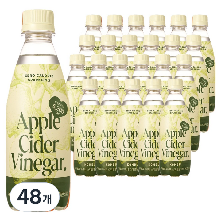 슈가로로 애사비 스파클링 콤부 레몬라임, 48개, 350ml