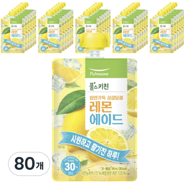 풀스키친 레몬에이드, 100ml, 80개