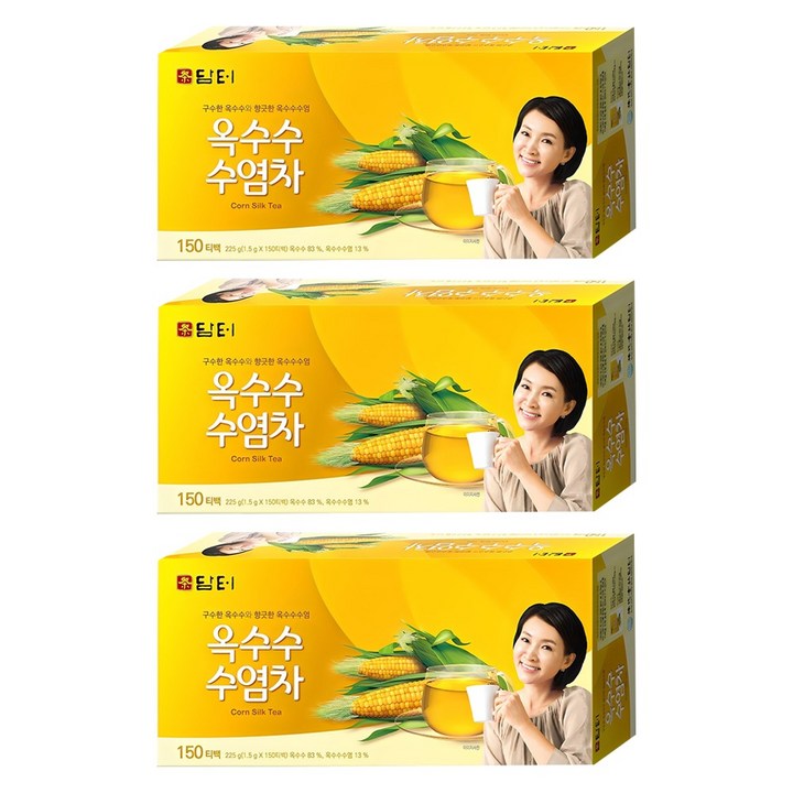 담터 옥수수 수염차, 1.5g, 150개입, 3개