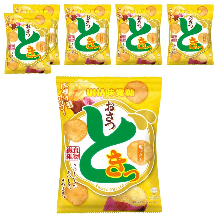 유하미카쿠토 오사츠 도키 시오버터맛, 65g, 6개