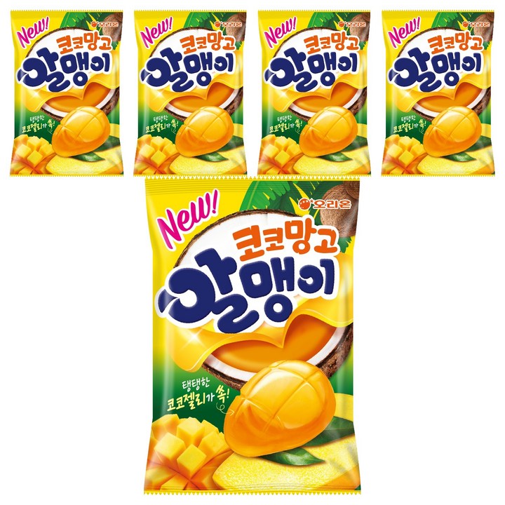 오리온 코코망고 알맹이 젤리, 67g, 5개