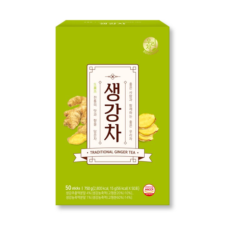 송원 허니생강차 50T, 15g, 50개입, 1개