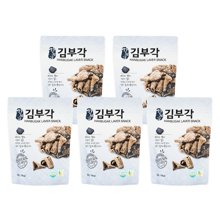 한부각 김부각, 5개, 30g