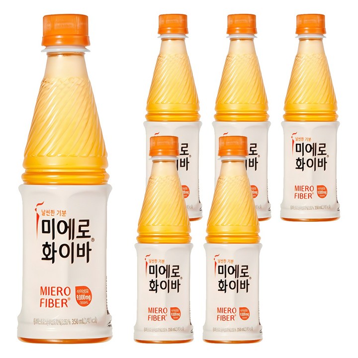 미에로화이바 PET, 350ml, 6개