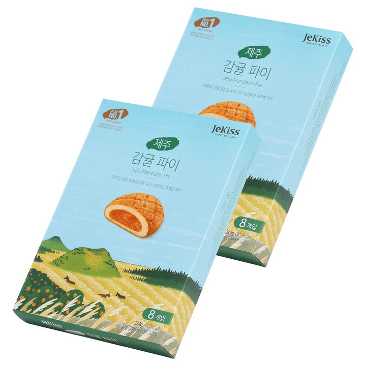 제키스 제주 감귤 파이, 224g, 2개