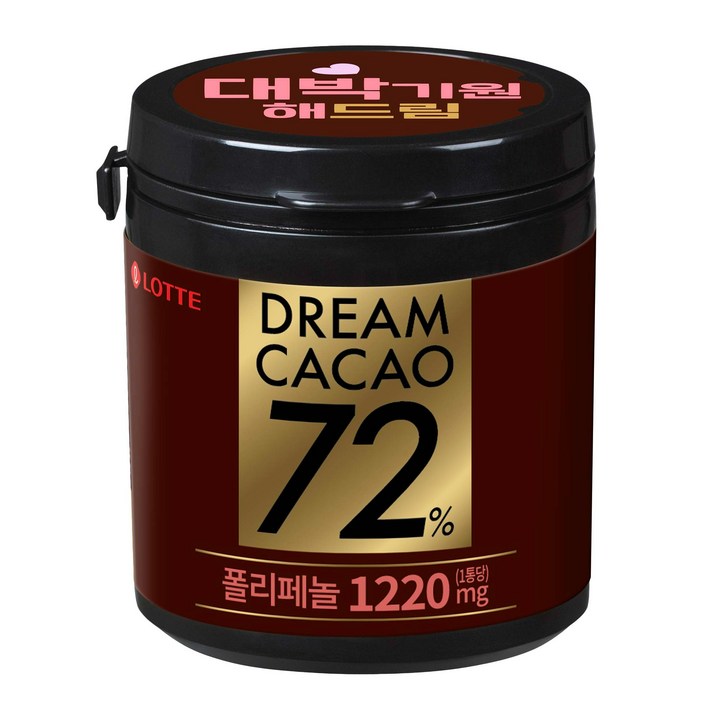 롯데웰푸드 드림카카오 72%, 86g, 6개