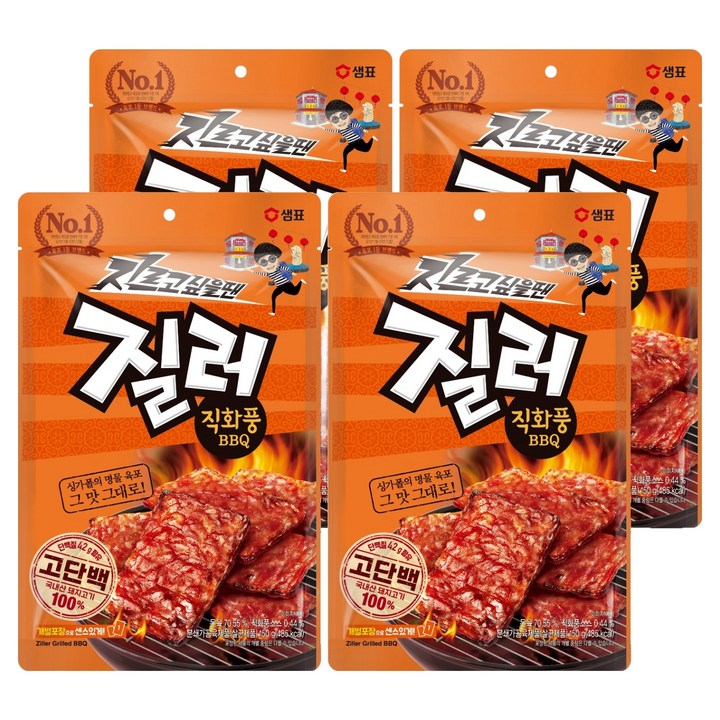 질러 직화풍비비큐 육포, 150g, 4개