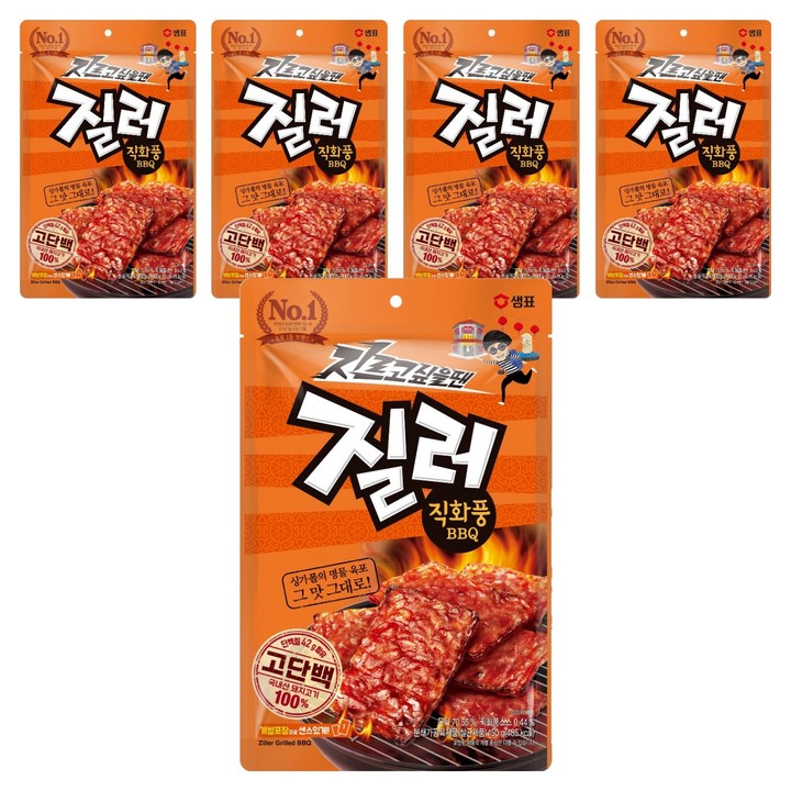 질러 직화풍비비큐 육포, 150g, 5개