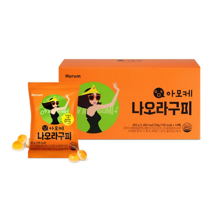 아모케 나오라구미 식이섬유 야채 젤리, 14개, 30g