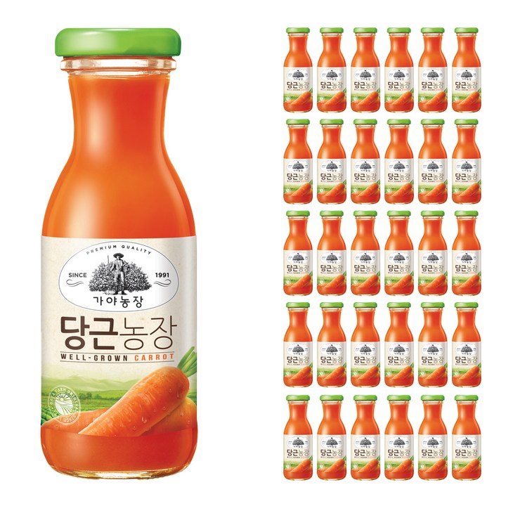 가야농장 당근농장, 180ml, 36개
