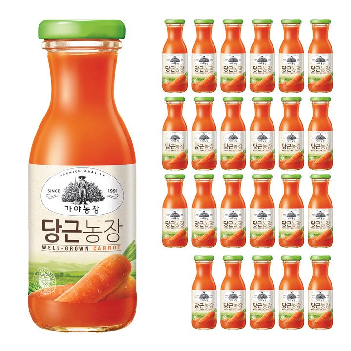 가야농장 당근농장, 180ml, 24개