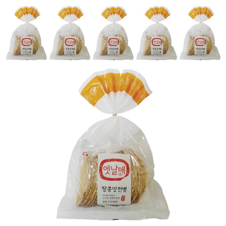 청우식품 옛날애 땅콩 전병, 250g, 6개