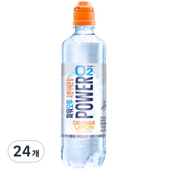 파워오투 오렌지 레몬맛 혼합음료, 500ml, 24개