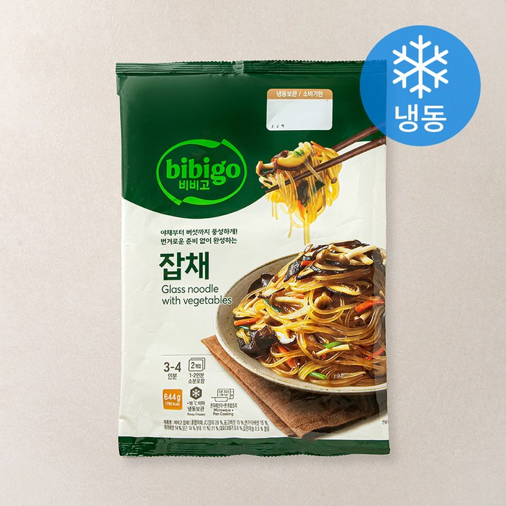 비비고 잡채 3~4인분 (냉동), 644g, 1개