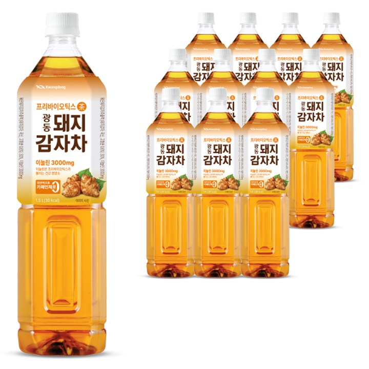 광동제약 돼지감자차, 1.5L, 12개