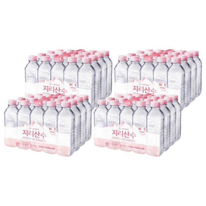 지리산수 무라벨, 500ml, 80개
