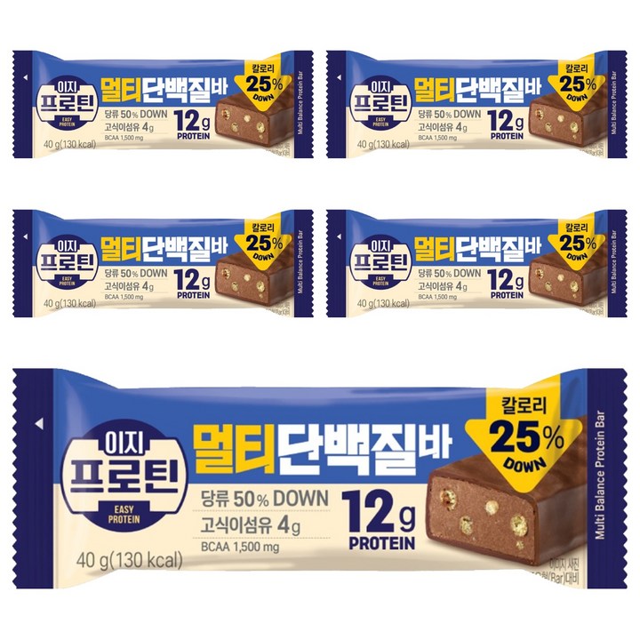 이지프로틴 멀티단백질바, 40g, 5개
