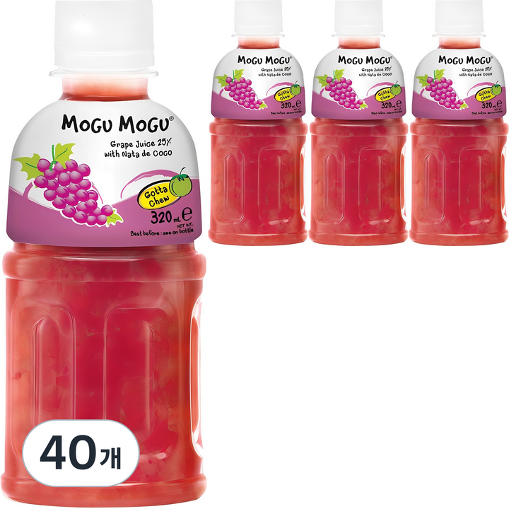 모구모구 포도맛, 320ml, 40개