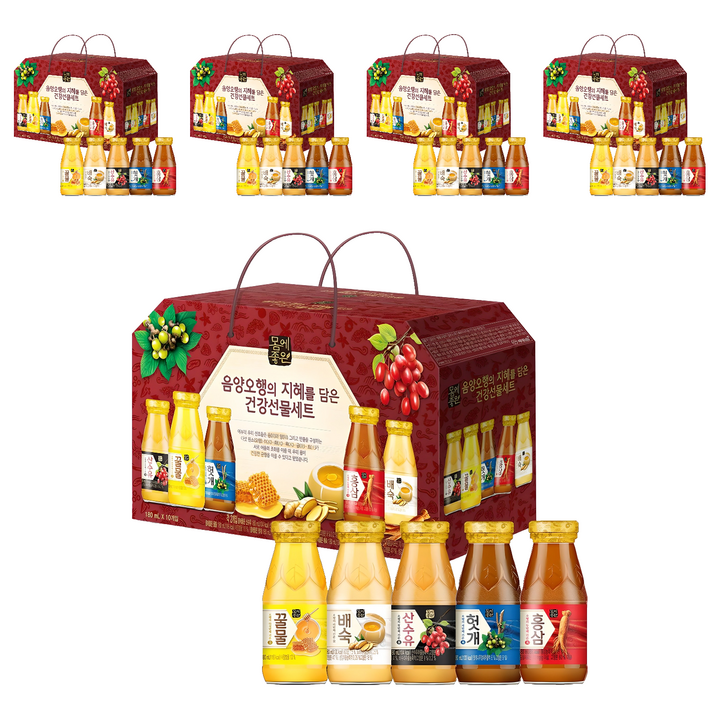 해태htb 몸에좋은 음양오행 건강음료 선물세트, 180ml, 50개