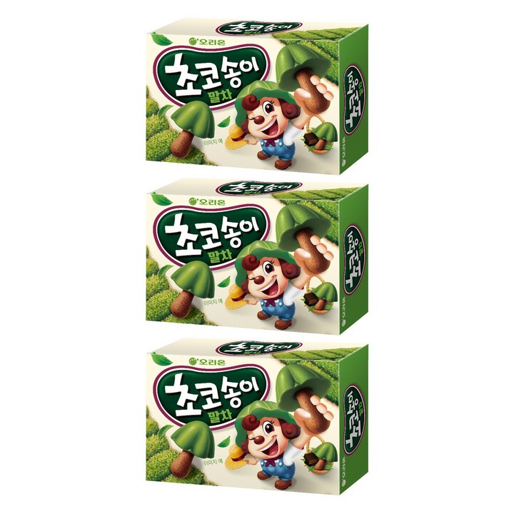 초코송이 오리온 말차맛, 3개, 45g