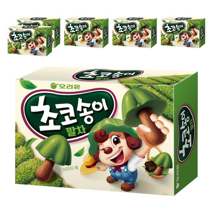 초코송이 오리온 말차맛, 6개, 45g