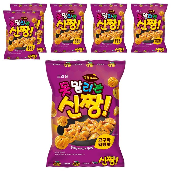 못말리는신짱 고구마 맛탕맛, 245g, 6개