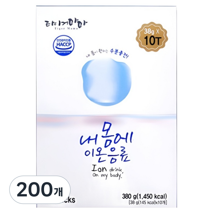 타이거마마 내몸에 이온음료, 380g, 200개