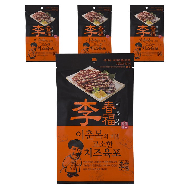 이춘복육포 비법 고소한 치즈육포, 30g, 4개