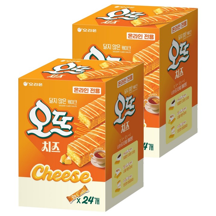 오리온 진한 디저트 케익 오뜨 치즈, 156g, 8개