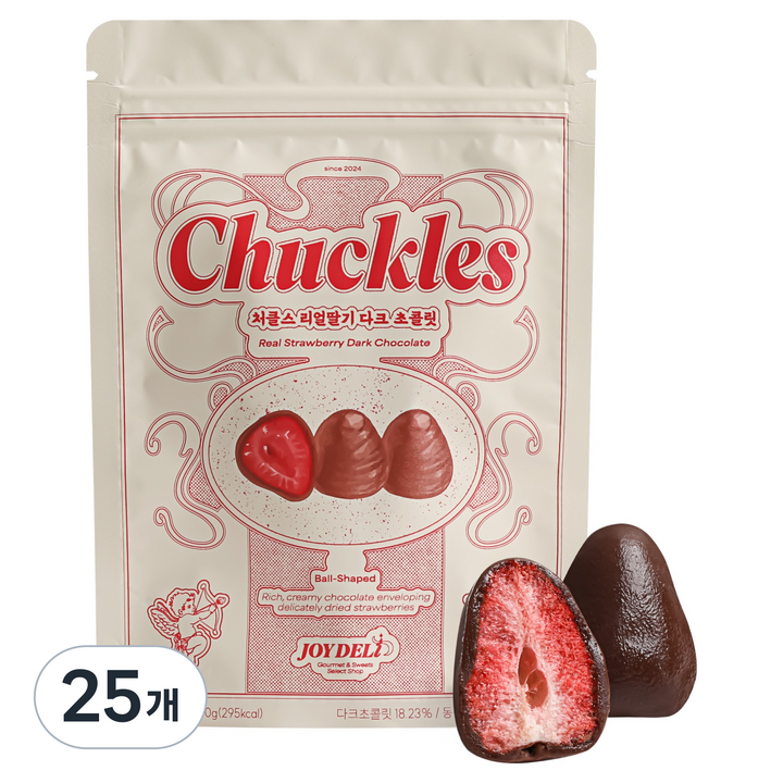 처클스 동결건조 리얼딸기 다크 초콜릿, 60g, 25개