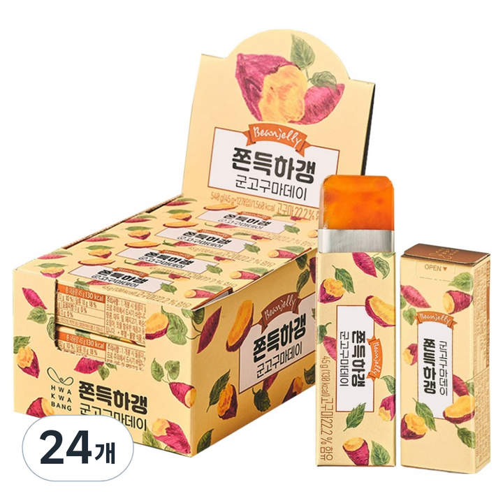 화과방 쫀득하갱 군고구마데이, 45g, 24개