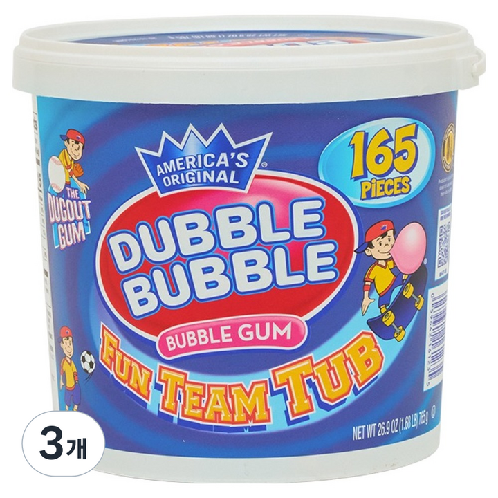 투시 더블버블 버블껌, 765g, 3개