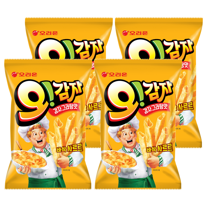 오리온 오감자 그라탕 스낵, 50g, 4개