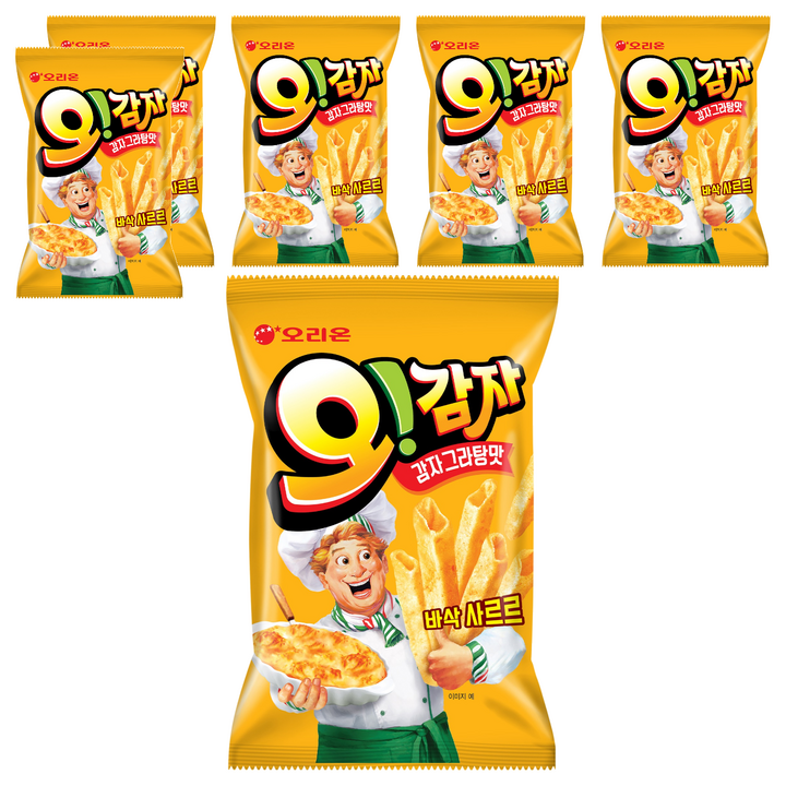 오리온 오감자 그라탕 스낵, 50g, 6개