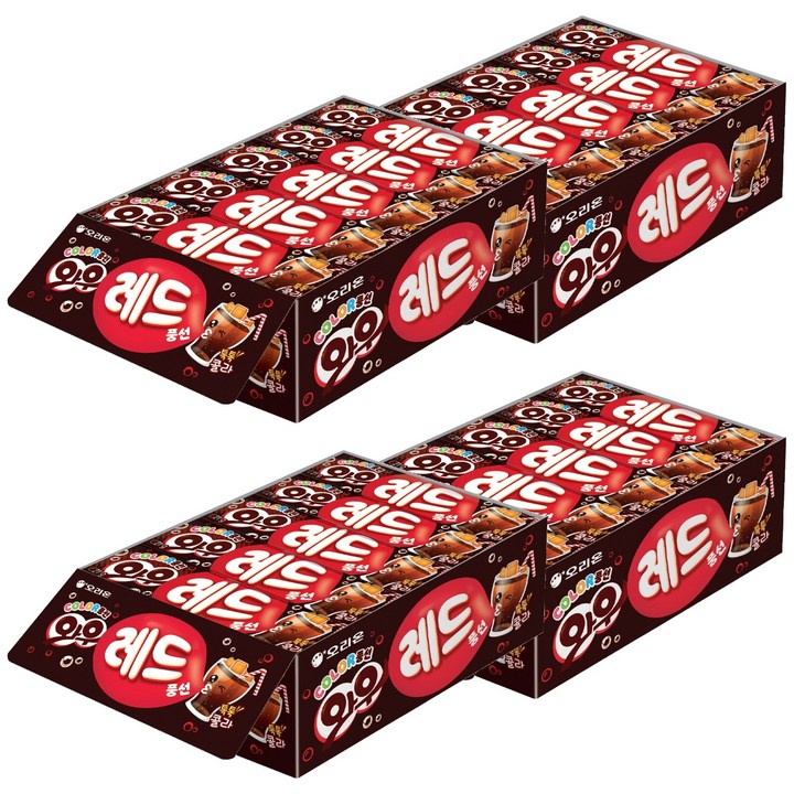 Wow 오리온 레드콜라 풍선껌 15p, 4개, 315g