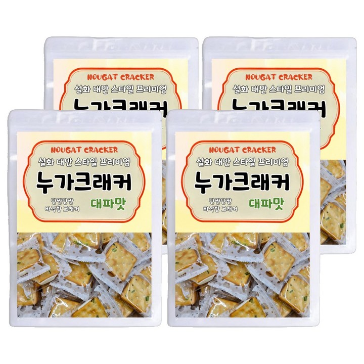 설화 대만 스타일 프리미엄 누가크래커 대파맛, 300g, 4개
