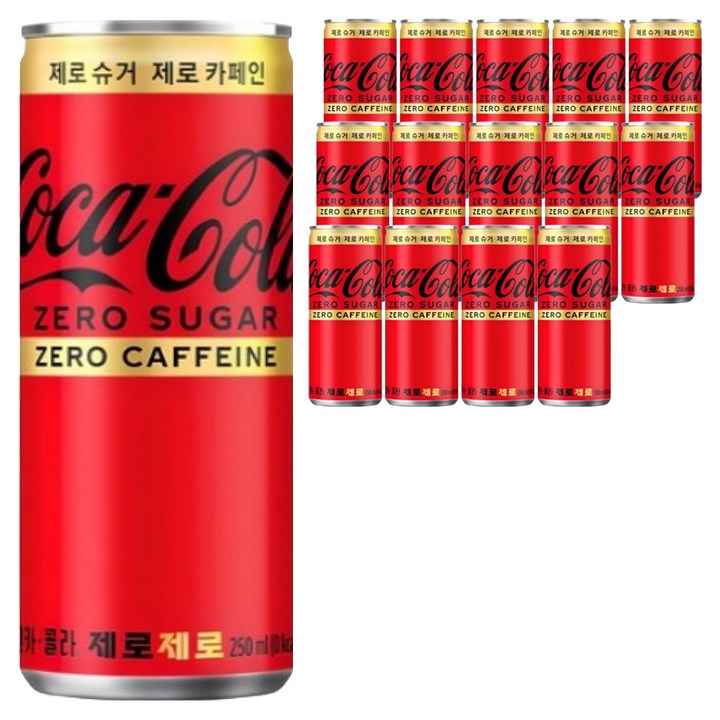 코카콜라 제로제로, 250ml, 15개