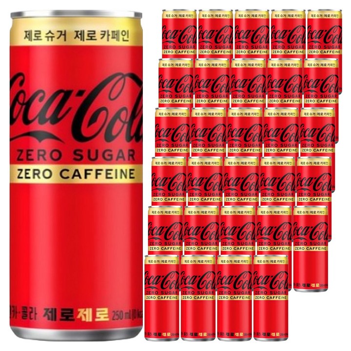 코카콜라 제로제로, 250ml, 40개