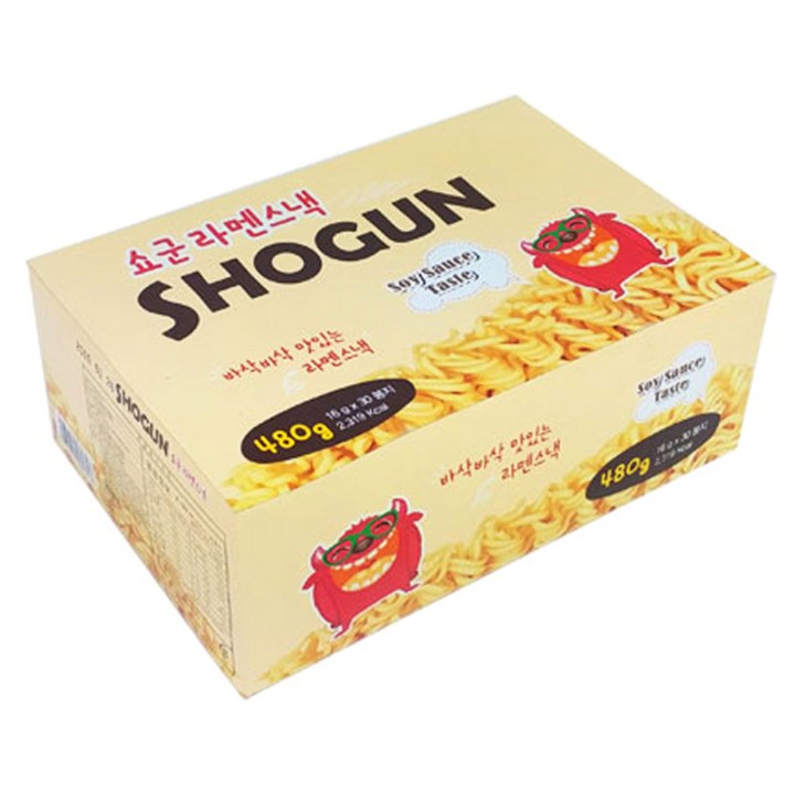 SHOGUN 쇼군 라멘스낵 간장맛, 1박스