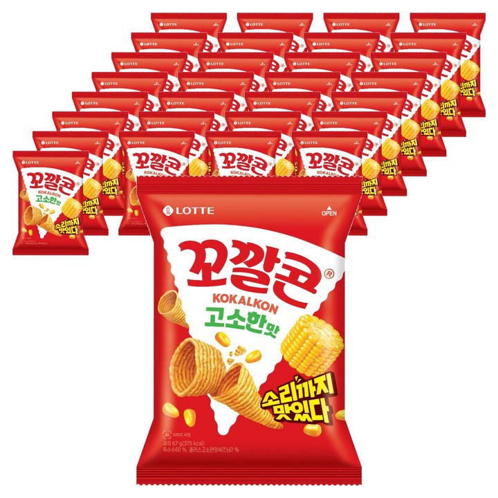 꼬깔콘 고소한맛, 67g, 48개
